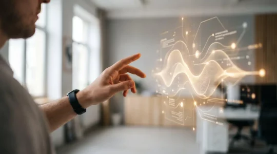 Représentation visuelle de l'intelligence artificielle au service du support client dans l'assurance