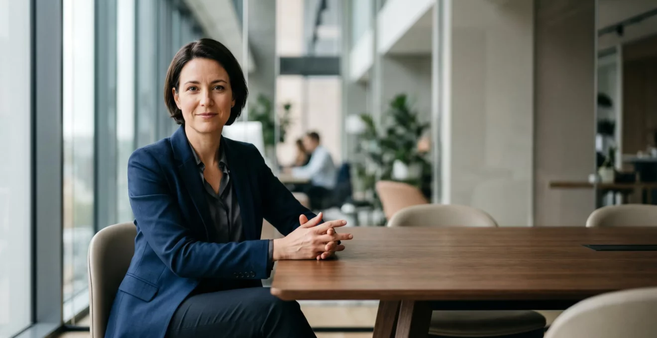 Dirigeant d'entreprise lors d'une négociation bancaire stratégique pour un financement professionnel
