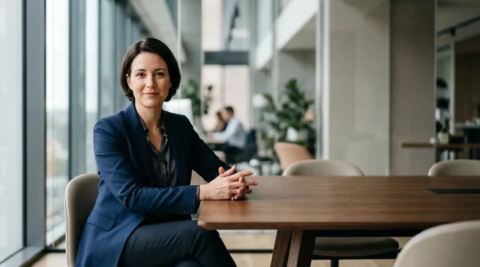 Dirigeant d'entreprise lors d'une négociation bancaire stratégique pour un financement professionnel