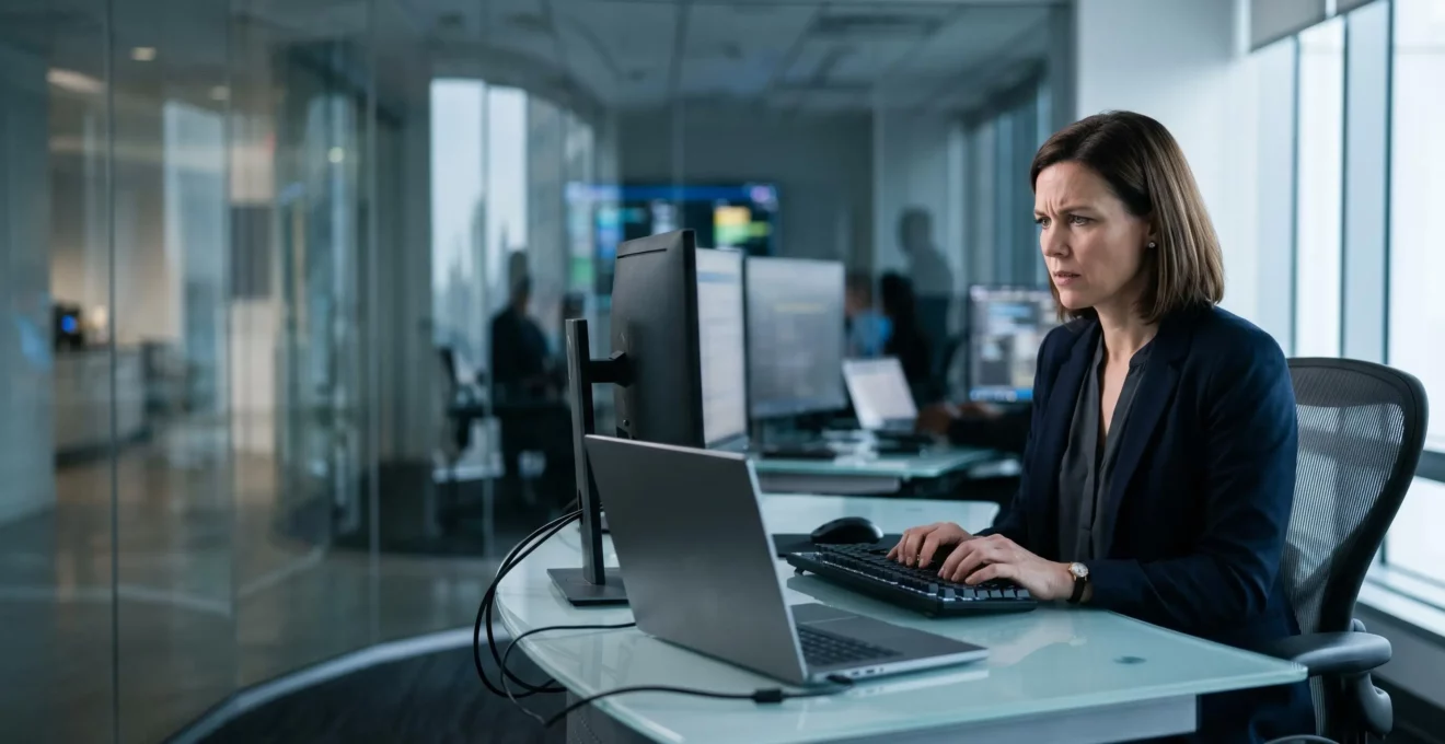 Équipe de sécurité informatique en situation de crise face à une cyberattaque ransomware